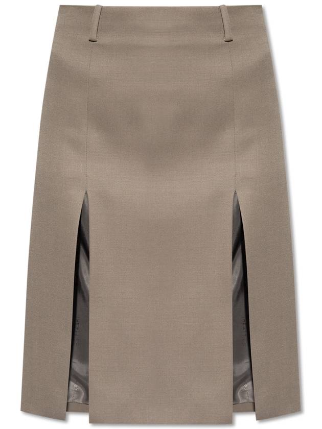 The Attico Wool Skirt, Women's, Grey - THE ATTICO - BALAAN 1