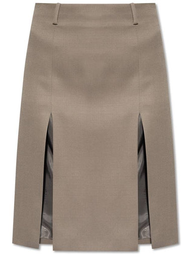 The Attico Wool Skirt, Women's, Grey - THE ATTICO - BALAAN 1