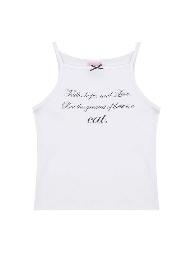 Cat Saying Sleeveless White - ITZAVIBE - BALAAN 2