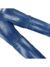 Disaddem Blue Washed City Biker Jeans S74LB0321 - DSQUARED2 - BALAAN 8