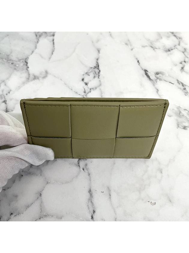 Intrecciato Lambskin Calfskin Card Wallet Travertine - BOTTEGA VENETA - BALAAN 6