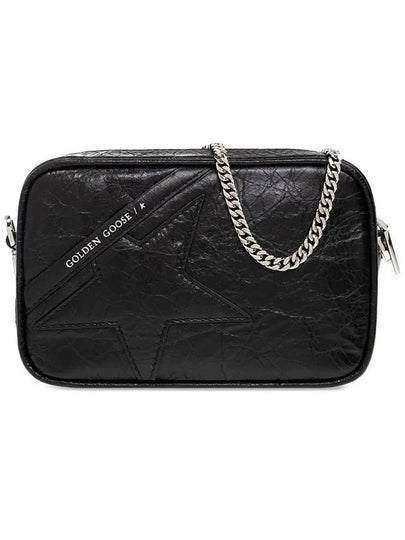 Star Glossy Lambskin Mini Cross Bag Black - GOLDEN GOOSE - BALAAN 2