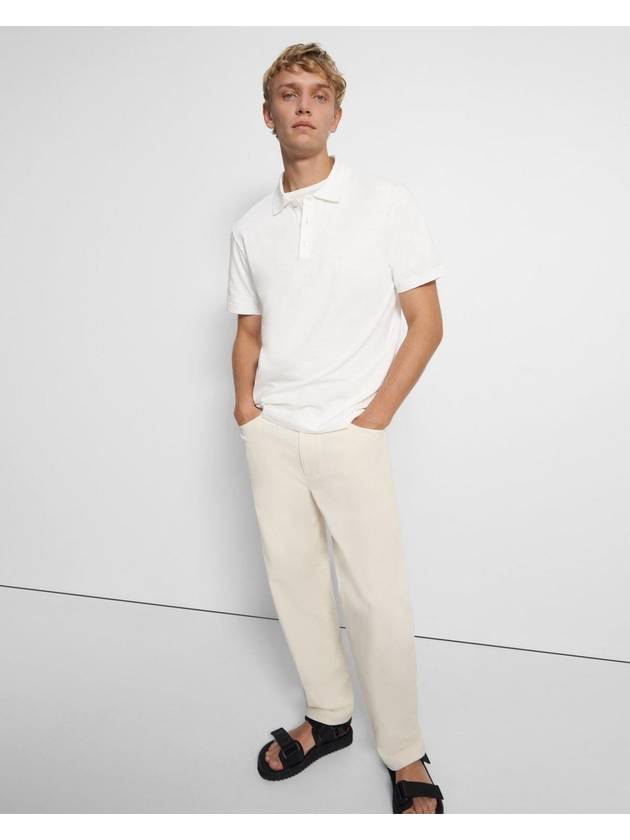 Bronn Cotton Short Sleeve Polo Shirt White - THEORY - BALAAN 3