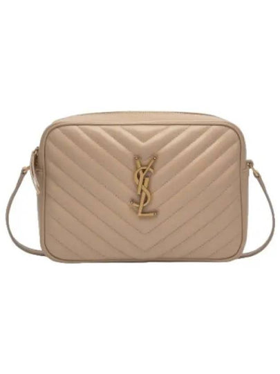 Lou Logo Quilting Cross Bag Beige - SAINT LAURENT - BALAAN 2