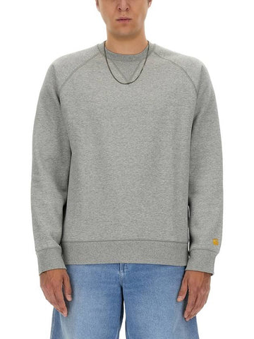 Chase Crew Neck Sweatshirt Grey - CARHARTT WIP - BALAAN 1