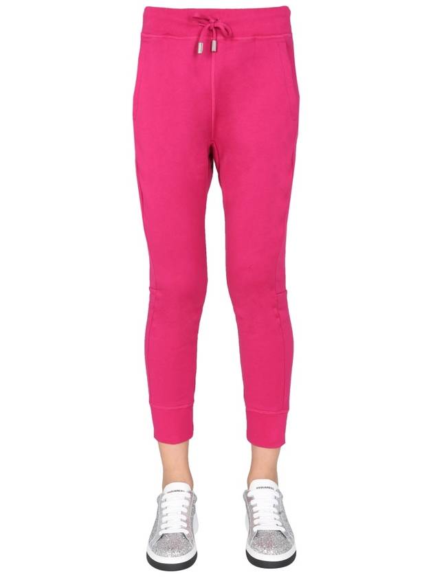 Women Icon Logo Jogging Track Pants Pink - DSQUARED2 - BALAAN 2