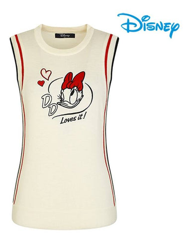 Women s Round Neck Knit Vest DL3LKV001 - DISNEY GOLF - BALAAN 1