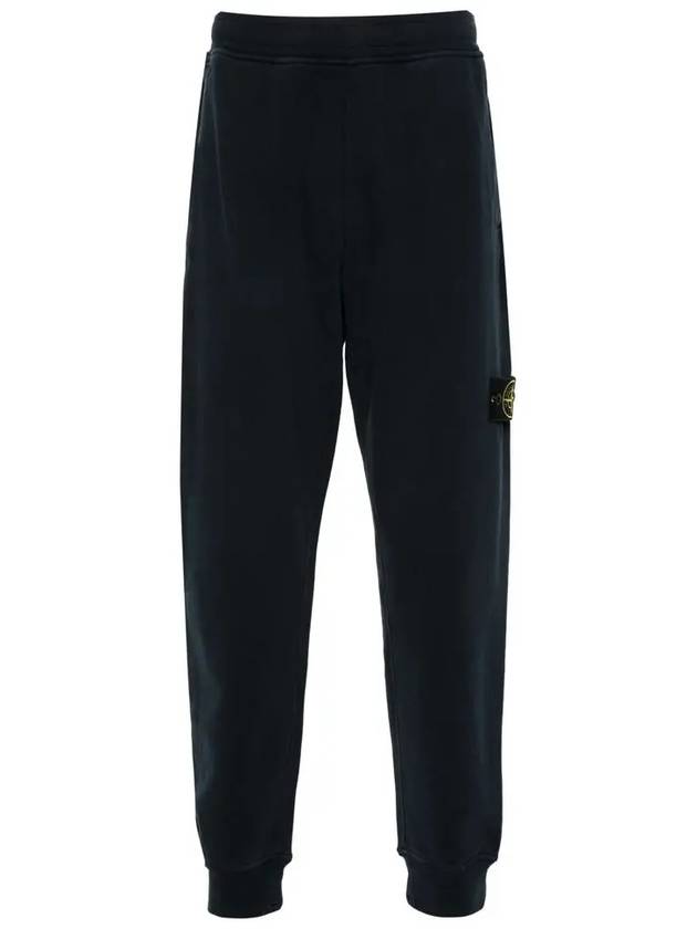 Signature Wappen Patch Cotton Exhaust Pants Navy - STONE ISLAND - BALAAN 3