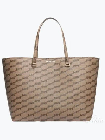 BB Monogram Large Shopper Tote Bag Brown - BALENCIAGA - BALAAN 2