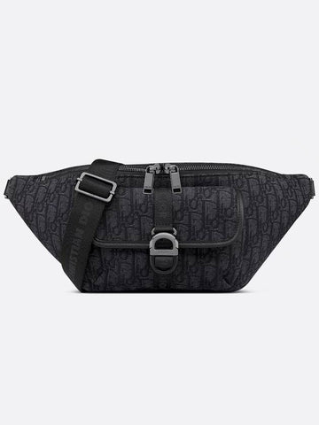 Dior 8 Belt Bag Black Oblique Jacquard - THE ORGANIC COMPANY - BALAAN 1