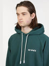 Hood Unisex Mini Logo Hoodie Dark Green SNF1XF01AP - SUNNEI - BALAAN 7