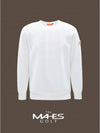 Logo Long Sleeve T-Shirt White MEN Orange Label Warm-up Sweatshirt GL70327 - MAHES - BALAAN 1