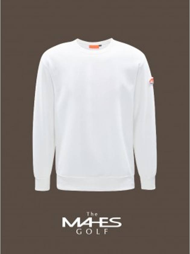 Logo Long Sleeve T-Shirt White MEN Orange Label Warm-up Sweatshirt GL70327 - MAHES - BALAAN 1