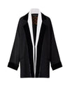 Velvet Trim Robe Jacket 1AC1XC - LOUIS VUITTON - BALAAN 2