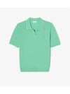 Women s lecture pique sweater polo light green - LACOSTE - BALAAN 1