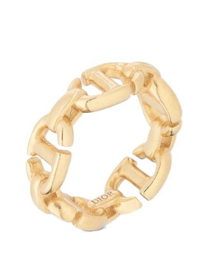 CD Navy Metal Ring Gold - DIOR - BALAAN 2