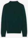 Fox Head Wool Long Sleeve PK Shirt Green - MAISON KITSUNE - BALAAN 4