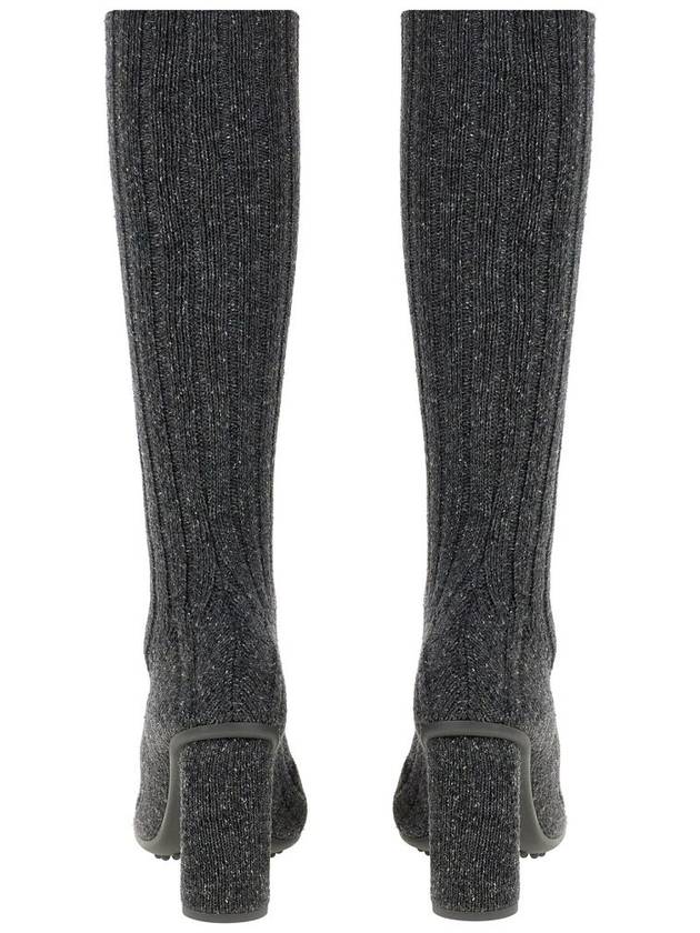 Atomic Knit Long Boots Anthracite - BOTTEGA VENETA - BALAAN 5