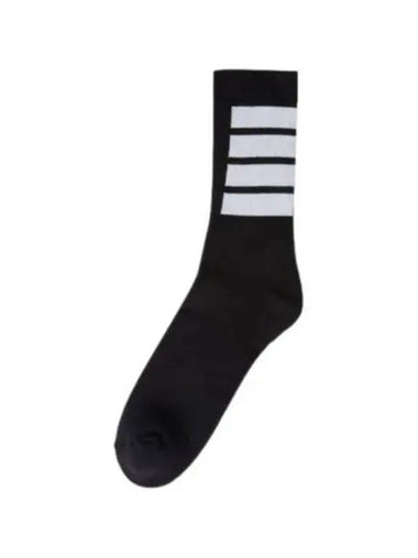 Striped Terry Socks Black White MAS152A Y3022 - THOM BROWNE - BALAAN 1