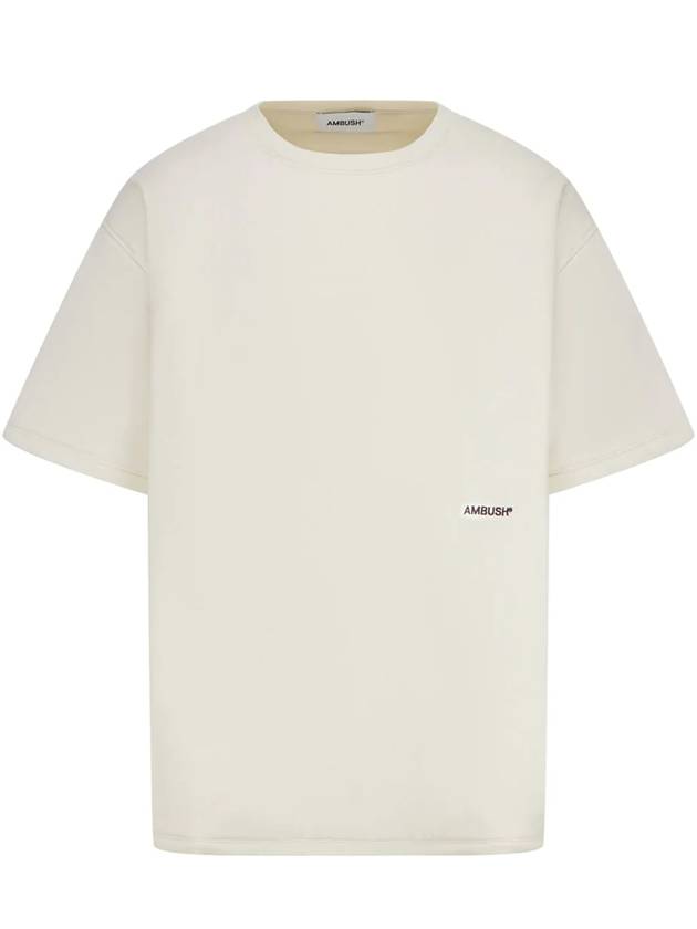 Men's Logo Padded Short Sleeve T-Shirt White - AMBUSH - BALAAN 1