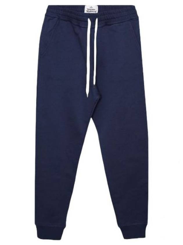 Women's ORB Embroidered Logo Classic Jogger Track Pants Dark Blue - VIVIENNE WESTWOOD - BALAAN 2