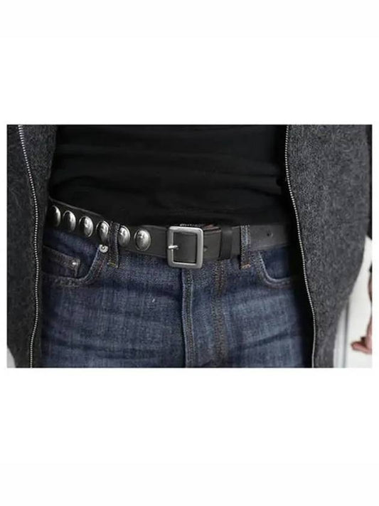 Dsquared silver studded leather belt BE1002 - DSQUARED2 - BALAAN 2