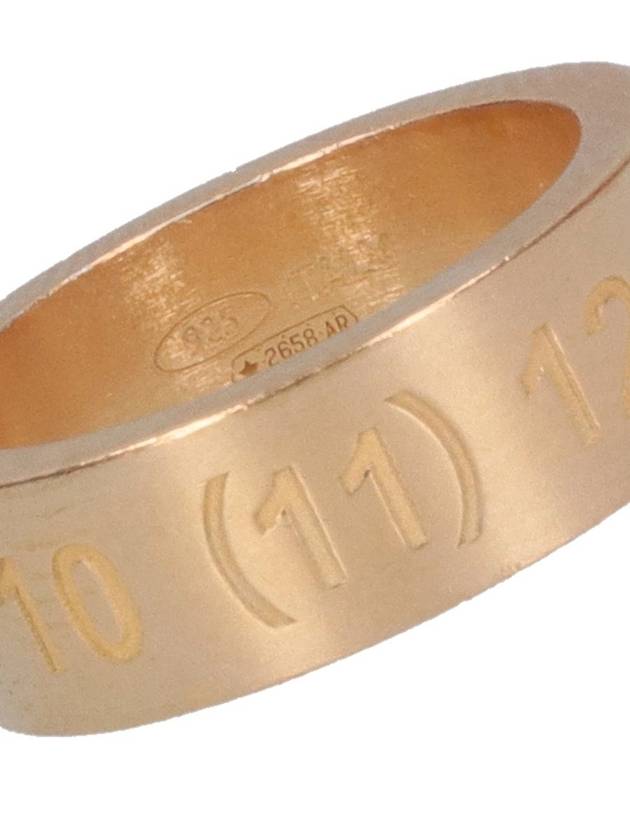 Numerical Logo Engraved Ring Gold - MAISON MARGIELA - BALAAN 4