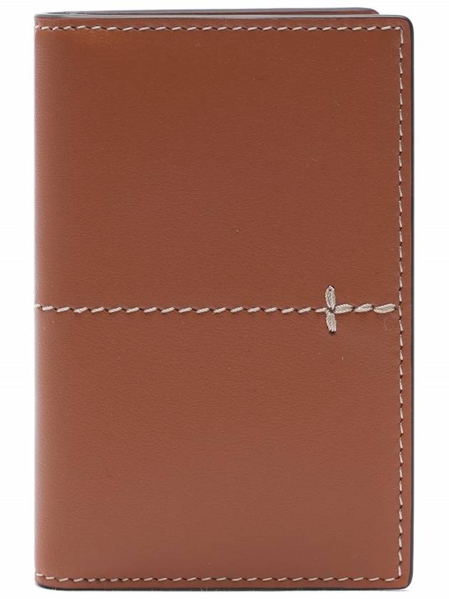 Stitch Card Wallet Brown - TOD'S - BALAAN 3