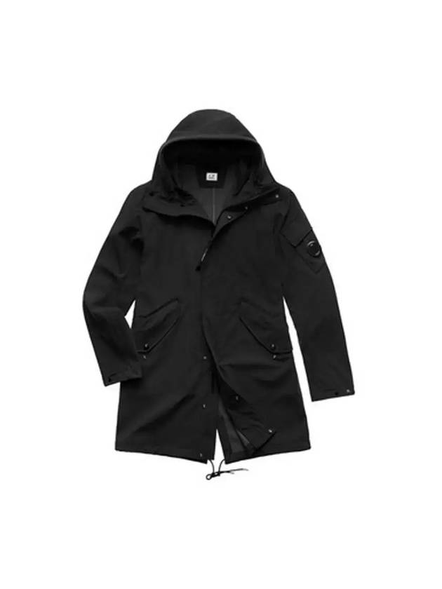 Shell Long Jacket Black - CP COMPANY - BALAAN 1