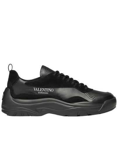 Gumboy Low-Top Sneakers Black - VALENTINO - BALAAN 2