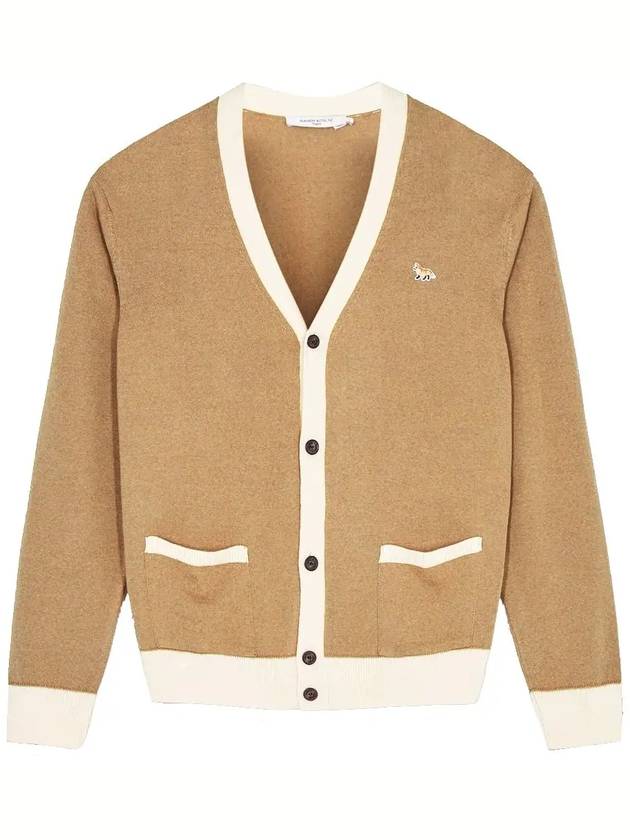 Baby Fox Bicolor Classic Cardigan Beige - MAISON KITSUNE - BALAAN 3