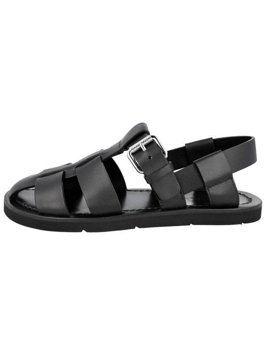 Novo Calf Sandals Blac - PRADA - BALAAN 1