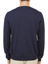 Horsebit Intarsia Wool Knit Top Navy - GUCCI - BALAAN 5