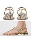 Vintage Check Lambskin Sandals Archive Beige - BURBERRY - BALAAN 2