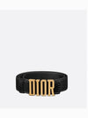 D Fence Leather Belt Black - DIOR - BALAAN.