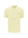 Fox Head Patch Classic Short Sleeve Polo Shirt  Light Yellow - MAISON KITSUNE - BALAAN 2