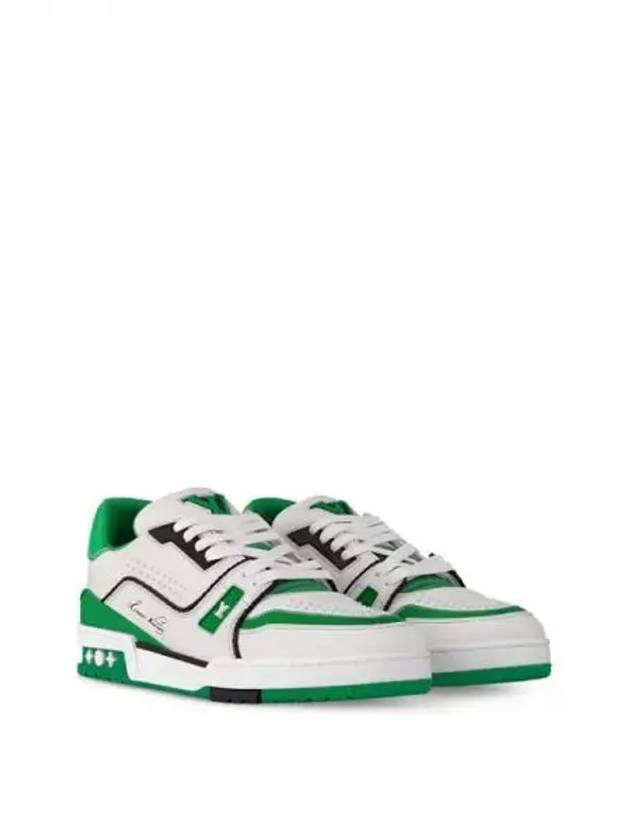 LV Trainer Low Top Sneakers Green - LOUIS VUITTON - BALAAN 2