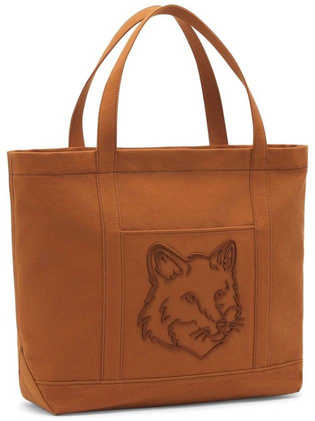 Fox Head Large Tote Bag Fawn Brown - MAISON KITSUNE - BALAAN 2