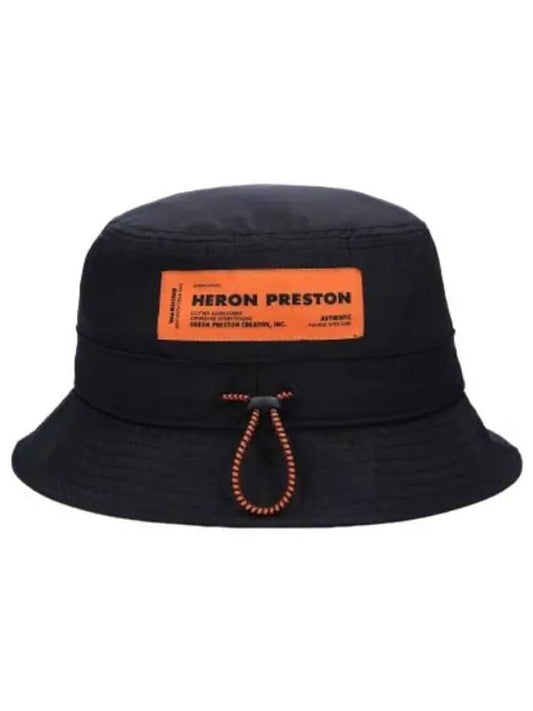 Heron Preston Logo Bucket Hat Black - HERON PRESTON - BALAAN 1