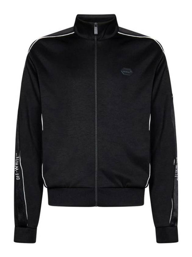 Logo Tape Track Jacket Black - OFF WHITE - BALAAN 2