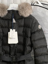 Khloe Long Down Jacket Black - MONCLER - BALAAN 3