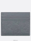 Card Wallet Deep Gray Dior Gravity Leather - DIOR - BALAAN 3