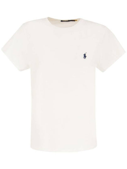 Embroidered Logo Cotton Short Sleeve T-Shirt White - POLO RALPH LAUREN - BALAAN 2