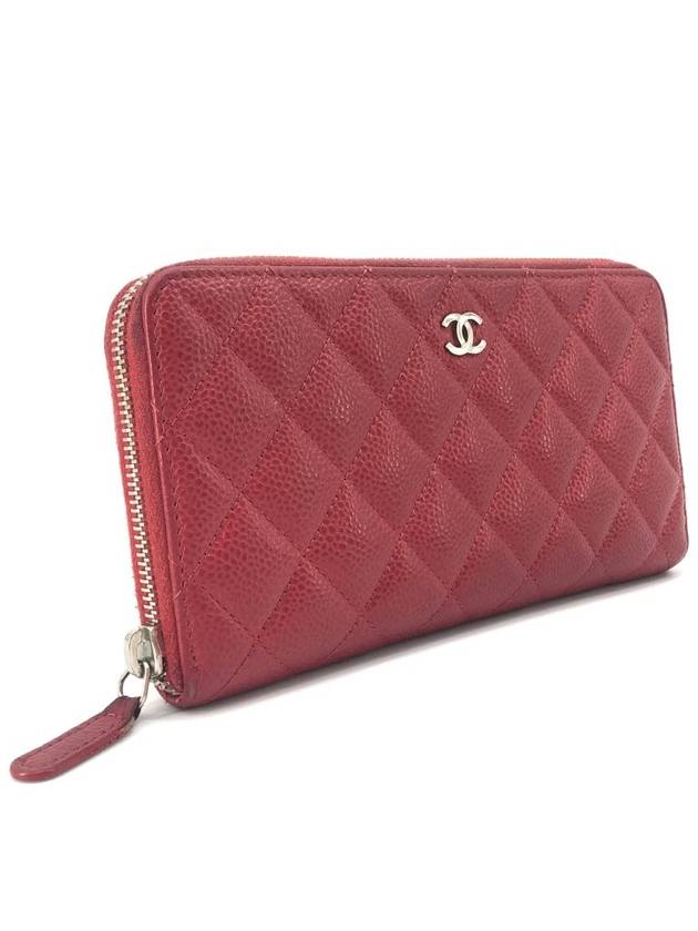 Caviar zipper long wallet - CHANEL - BALAAN 3