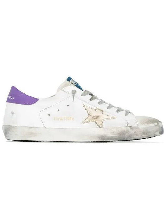 Superstar Purple Tab Low Top Sneakers White - GOLDEN GOOSE - BALAAN 2