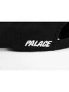 P 6Panel Cap Black P 6Panel Black - PALACE - BALAAN 3