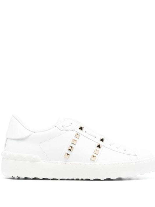 23 fw Rockstud Untitled Leather Sneakers 3W2S0A01BHS0BO B0710936481 - VALENTINO - BALAAN 1