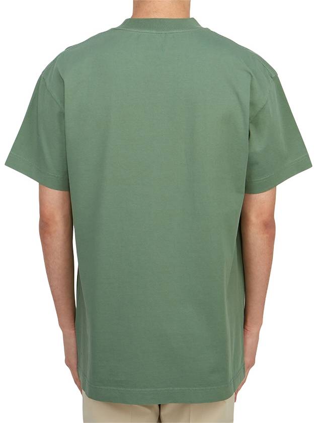 Logo Patch Short Sleeve T-Shirt Green - MONCLER - BALAAN 5