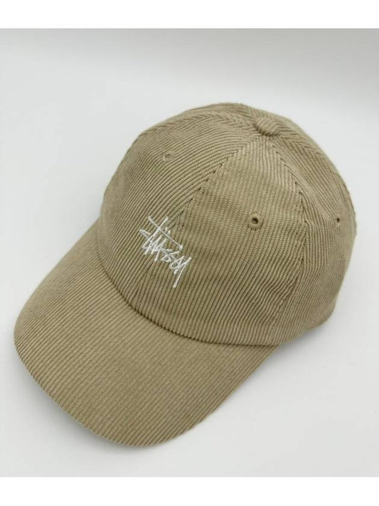 AU Australia Graffiti Corduroy Low Pro Cap ST705001 Khaki ONE SIZE - STUSSY - BALAAN 2