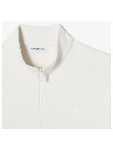 Men s sweater like half zip sweatshirt cream - LACOSTE - BALAAN 1